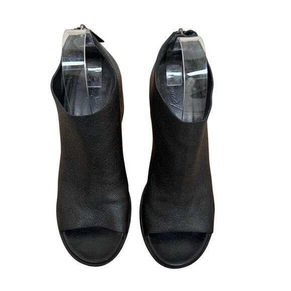 Marsèll Black Leather Open Toe Ankle Boots | Chunky Heel | Size 8 - Picture 1 of 8